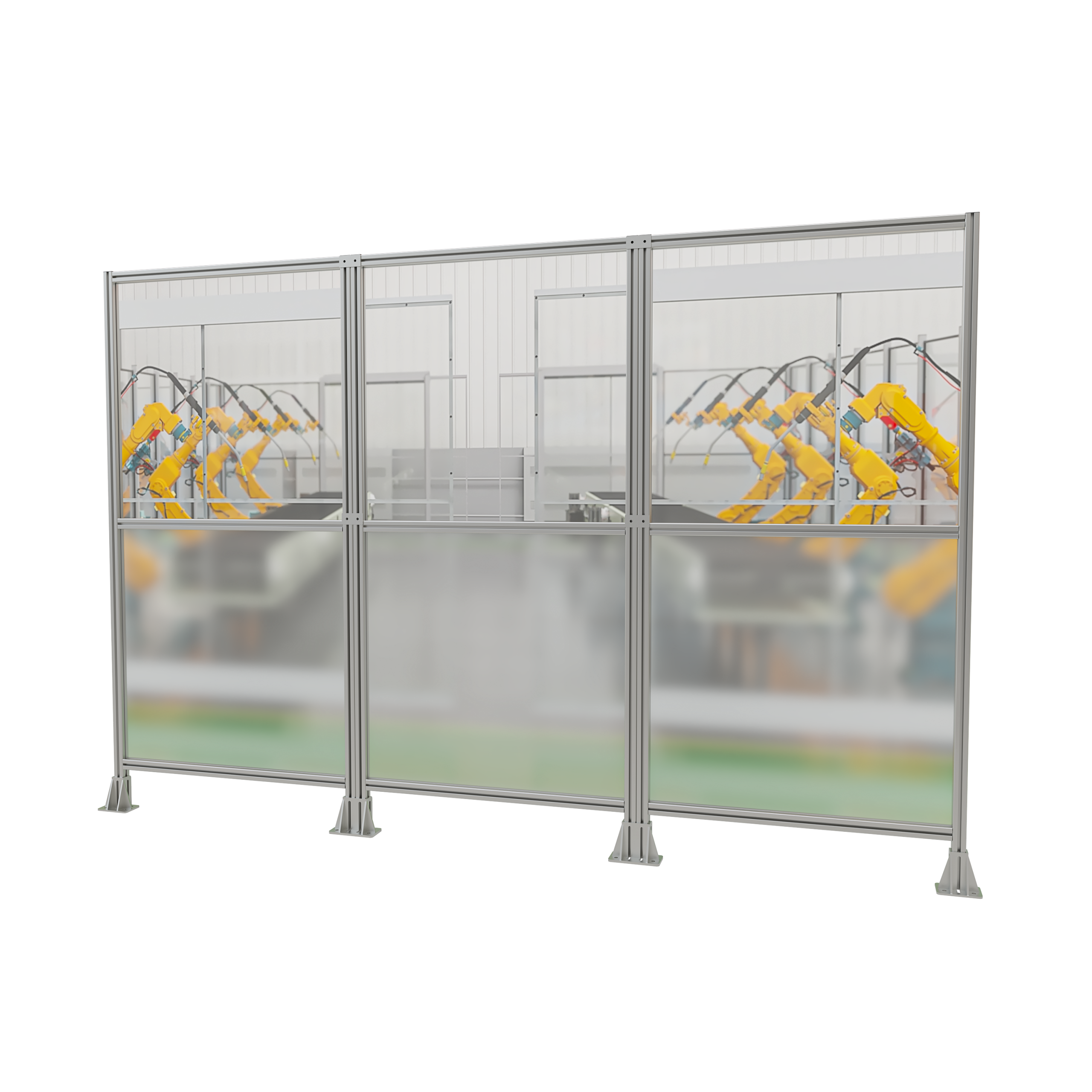 A款鋁型材4040圍欄結構